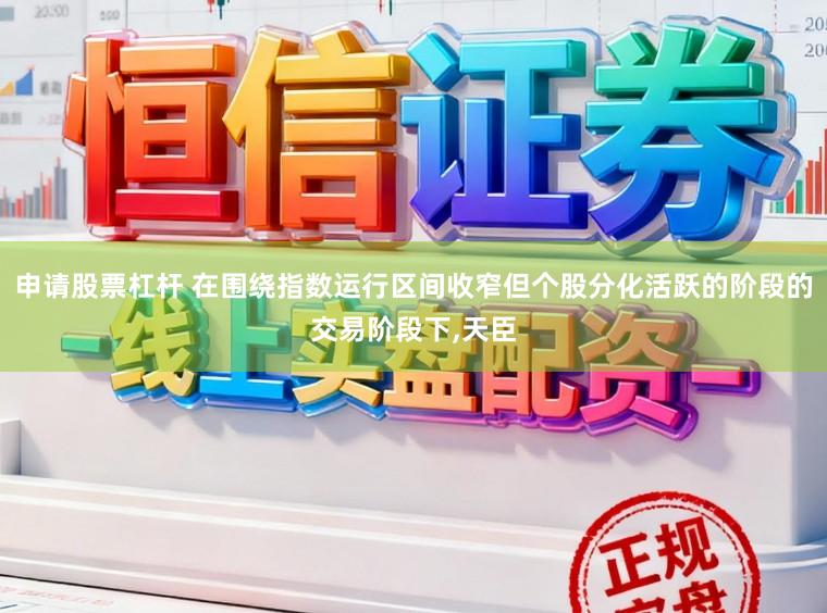 申请股票杠杆 在围绕指数运行区间收窄但个股分化活跃的阶段的交易阶段下，天臣